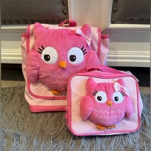 New Gymboree Owl mini backpack & lunchbox preschool pre-k kindergarten daycare
